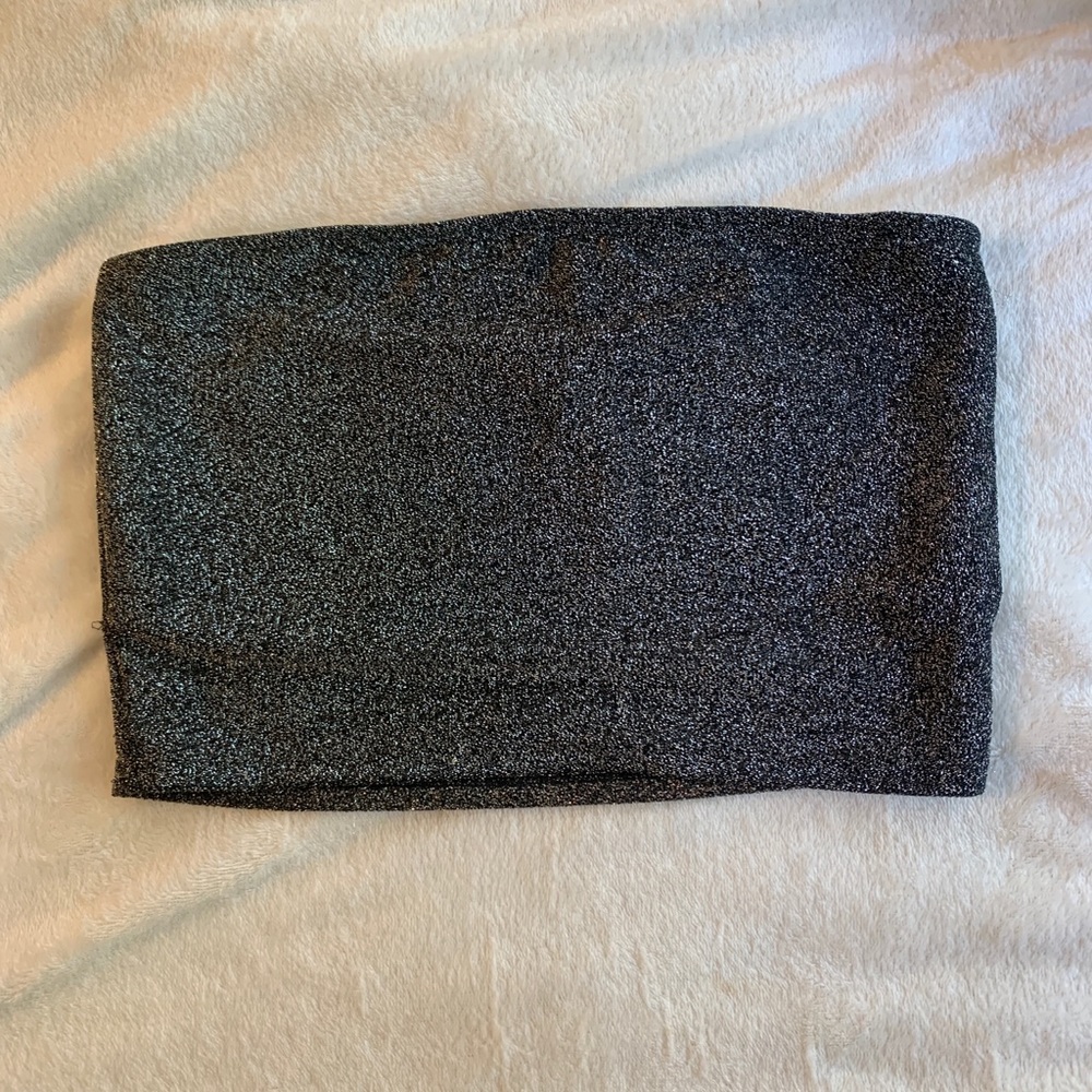 black sparkly Tube top